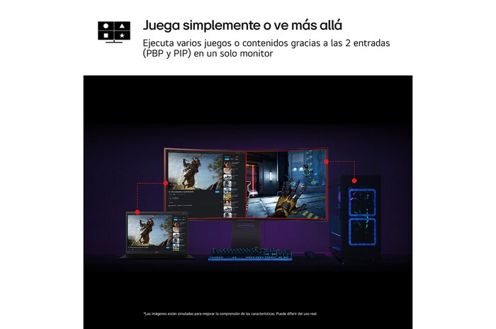 LG UltraGear™ de 39 pulgadas Monitor Gaming Curvo OLED WQHD de 240Hz | 0.03ms tiempo de respuesta, Compatible con G-SYNC®, FreeSync™ Premium Pro, 39GS95QE-B