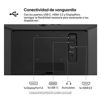Vista en primer plano de los puertos