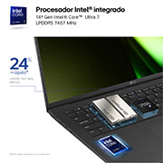 LG gram 17Z90S Windows 11 Home/ Intel Core Ultra 7/ 32GB/ 1TB SSD/ 1,4Kg/ 21,5h, 17Z90S-G.AD89B