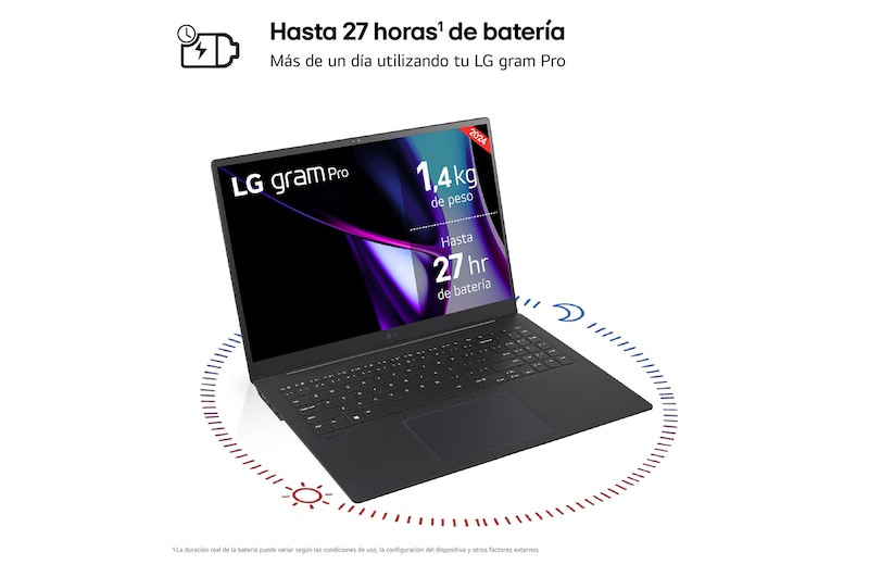 LG gram Pro 17Z90SP Windows 11 Home/ Intel Core Ultra 7 / 32GB/ 512GB SSD/ RTX 3050/ 1,3Kg/ 27h