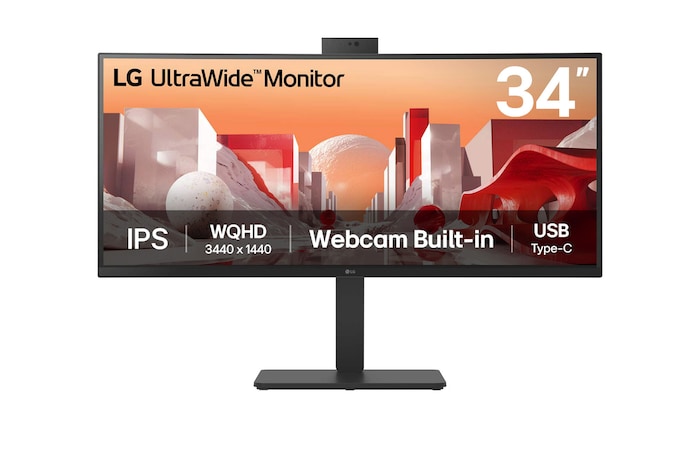 front view with webcam