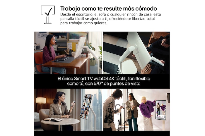 Front view with the display pivoting 90 degrees