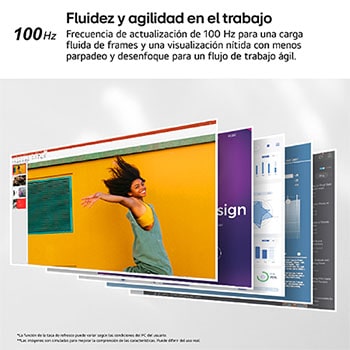 Vista lateral de +15 grados de la pantalla moviéndose para ajustar la inclinación