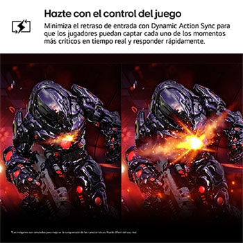 Vista lateral de la pantalla moviéndose para ajustar la inclinación