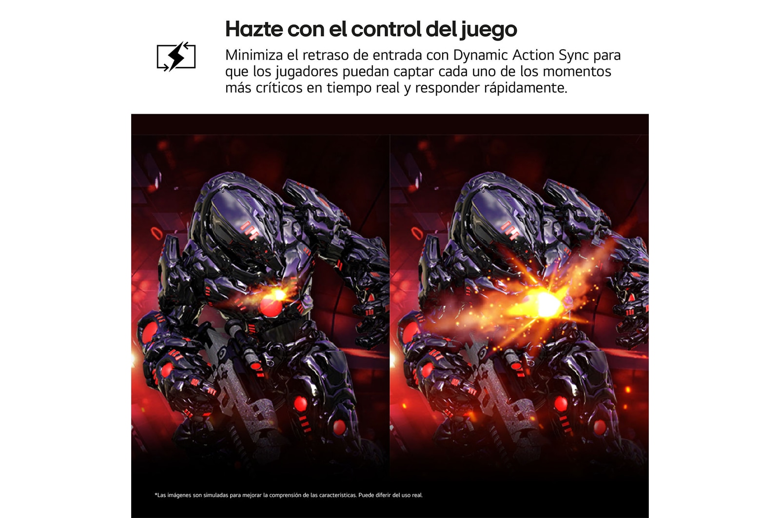 Vista lateral de la pantalla moviéndose para ajustar la inclinación