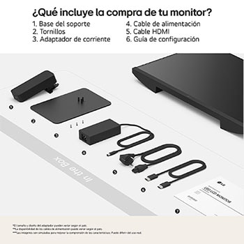 Vista lateral de la pantalla moviéndose para ajustar la inclinación