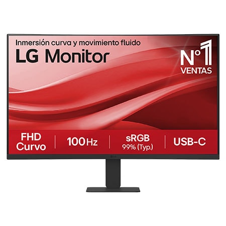 Monitor lg 27'', fhd, 100 hz, 5ms, usb-c - 27u421a-b