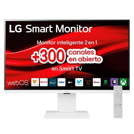 Monitor Smart LG, 32", webOS 24, IPS, 4K UHD (3840x2160) - 32U850SA-W