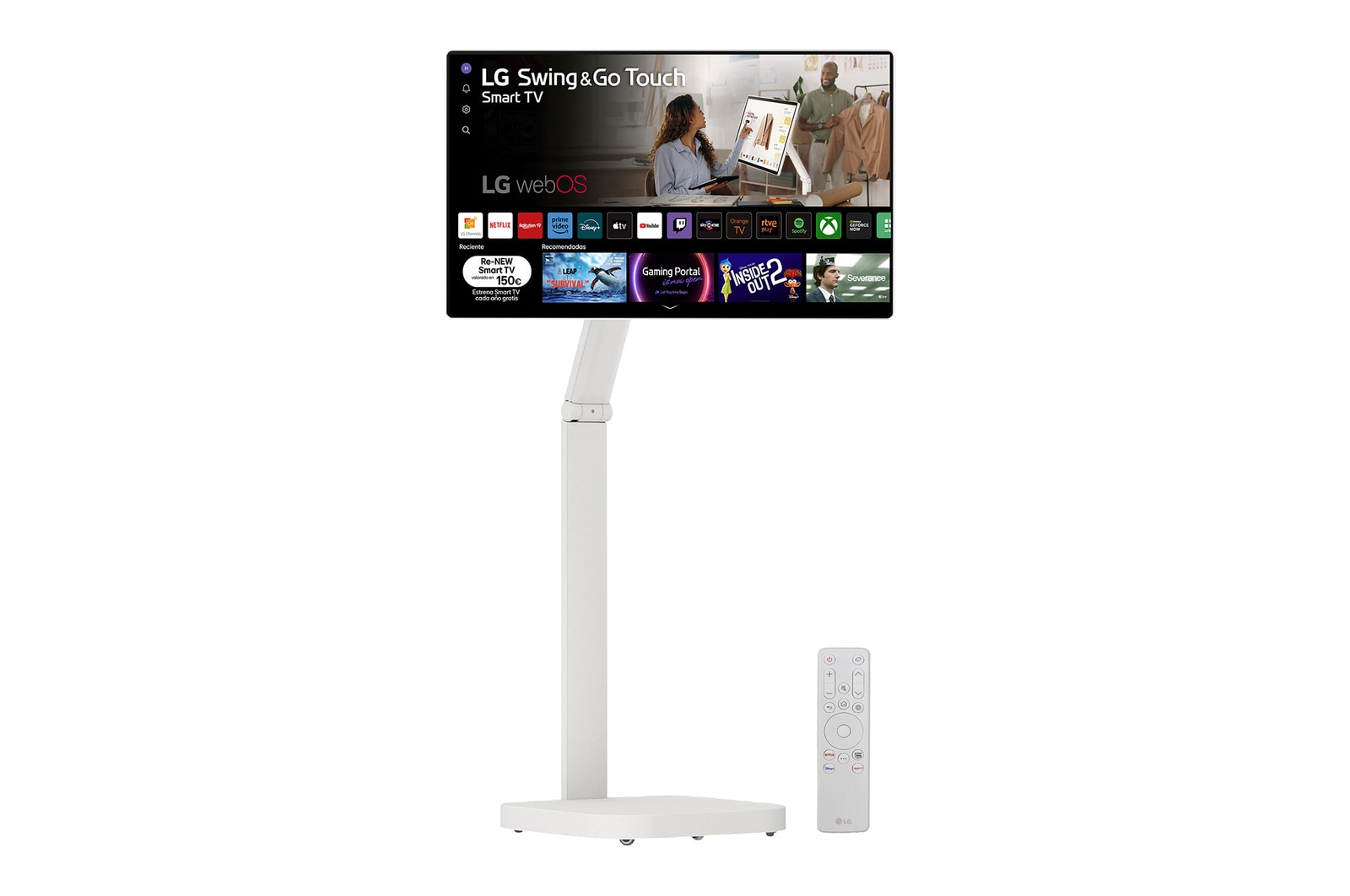 +30 degree side view with monitor height adjusted downward