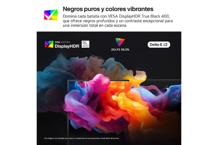 front view of the monitor with the stand down