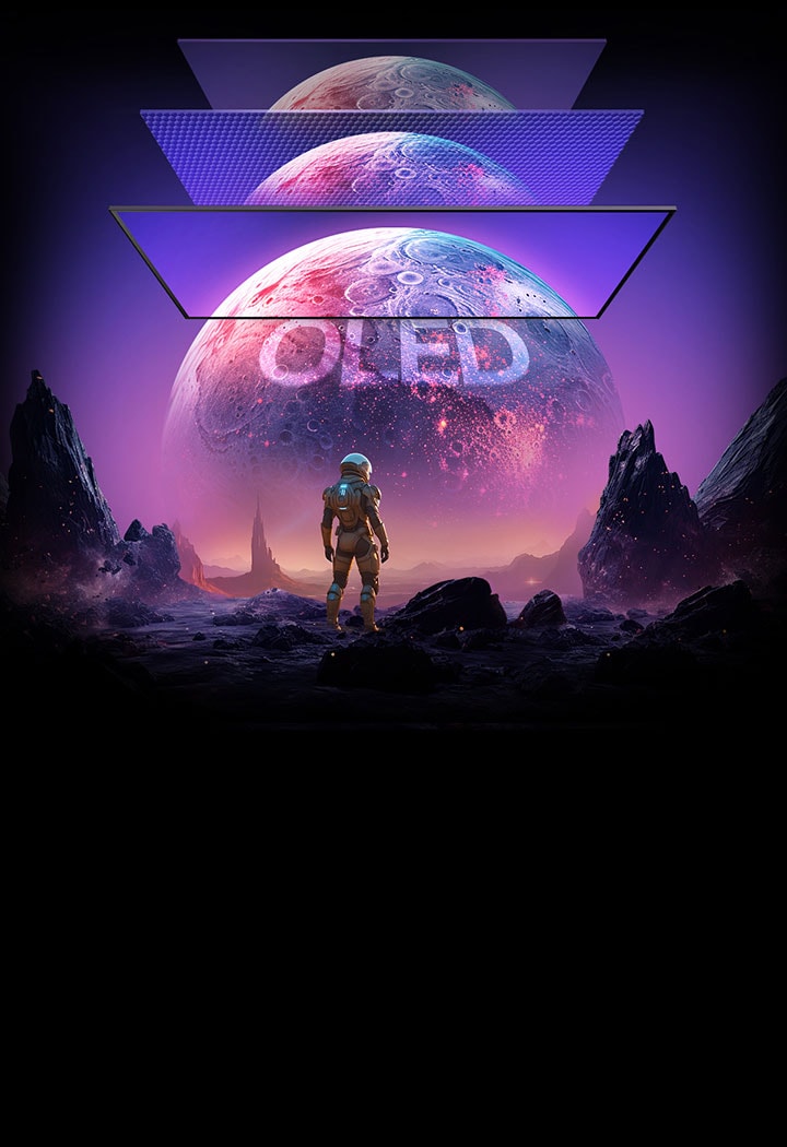 Las imágenes espaciales se ven más brillantes y nítidas en los Monitores LG OLED