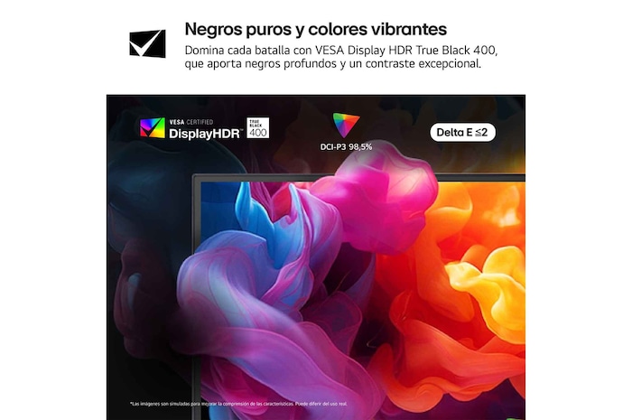 Negros puros y colores vibrantes
