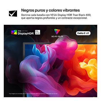 Negros puros y colores vibrantes