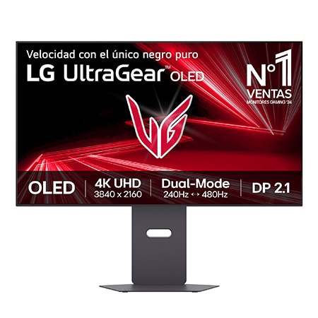 Monitor Gaming OLED LG UltraGear, 32", OLED 4K UHD (3840x2160), Display Port 2.1, DualMode (165/330Hz), 0,03 ms - 32GX870AX-B.OBSPTO