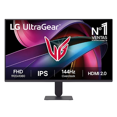 Lg Monitor Gaming Ultragear, 27", Ips, Fhd (1920X1080), 144Hz, 1 Ms - 27G411ax-B.obspto