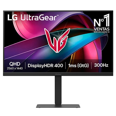 Monitor Gaming LG UltraGear 27", IPS QHD, 300Hz, 1ms - 27G640A-B