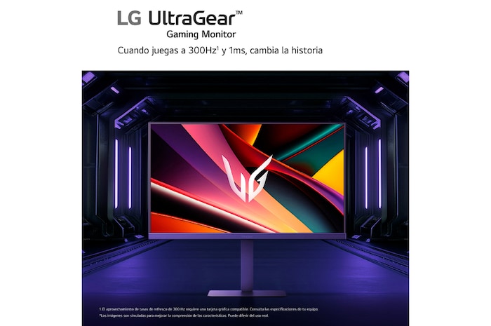 LG Outlet Monitor Gaming LG UltraGear, 27", IPS, QHD (2560X1440), 300Hz, 1 ms, 27G640A-B.OUTLET