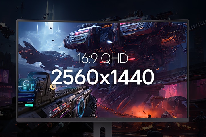 Imagen del monitor UltraGear mostrando la pantalla del juego.	