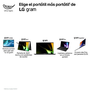 LG Laptop ligero gram Pro de 16 pulgadas con 32GB de RAM Intel® Core™ Ultra 7 | Windows 11, 1TB SSD, 16Z90SP-A.AD88B