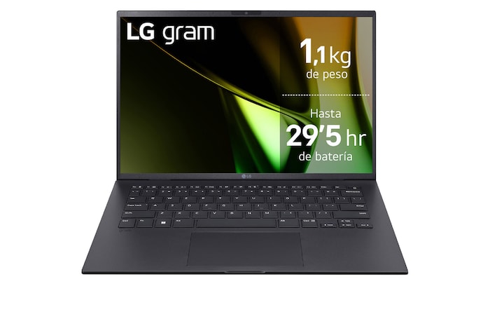 LG Portátil 14 LG gram 14Z90S, Windows 11 Home, Intel® Core™ Ultra 7, 32 GB RAM , 1TB SSD,  Pantalla IPS 1920x1200,ligero,  , 29.5 horas, AI,Negro Obsidiana, 14Z90S-G.AD78B