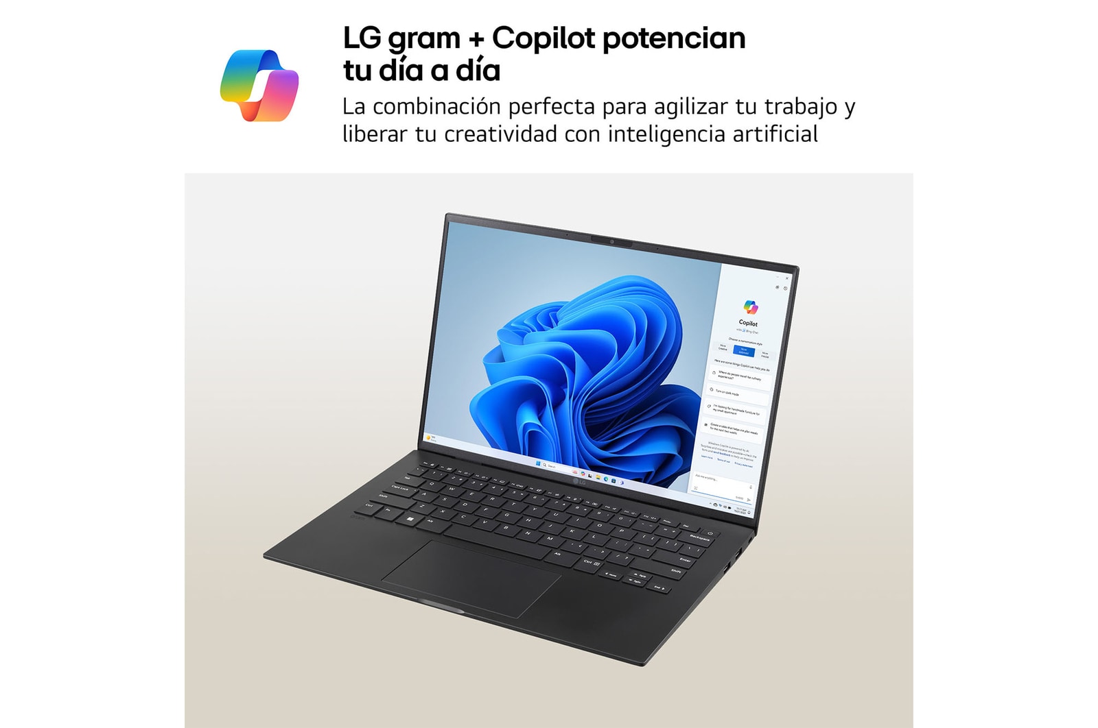 LG Portátil 14" LG gram - 14Z90S, Windows 11, Intel® Core™ Ultra 7, 16 GB RAM, 512 GB SSD, Panel IPS WUXGA (1920x1200), Ultraligero 1,1 kg,  29,5 h, Negro, 14Z90S-V.AP75B