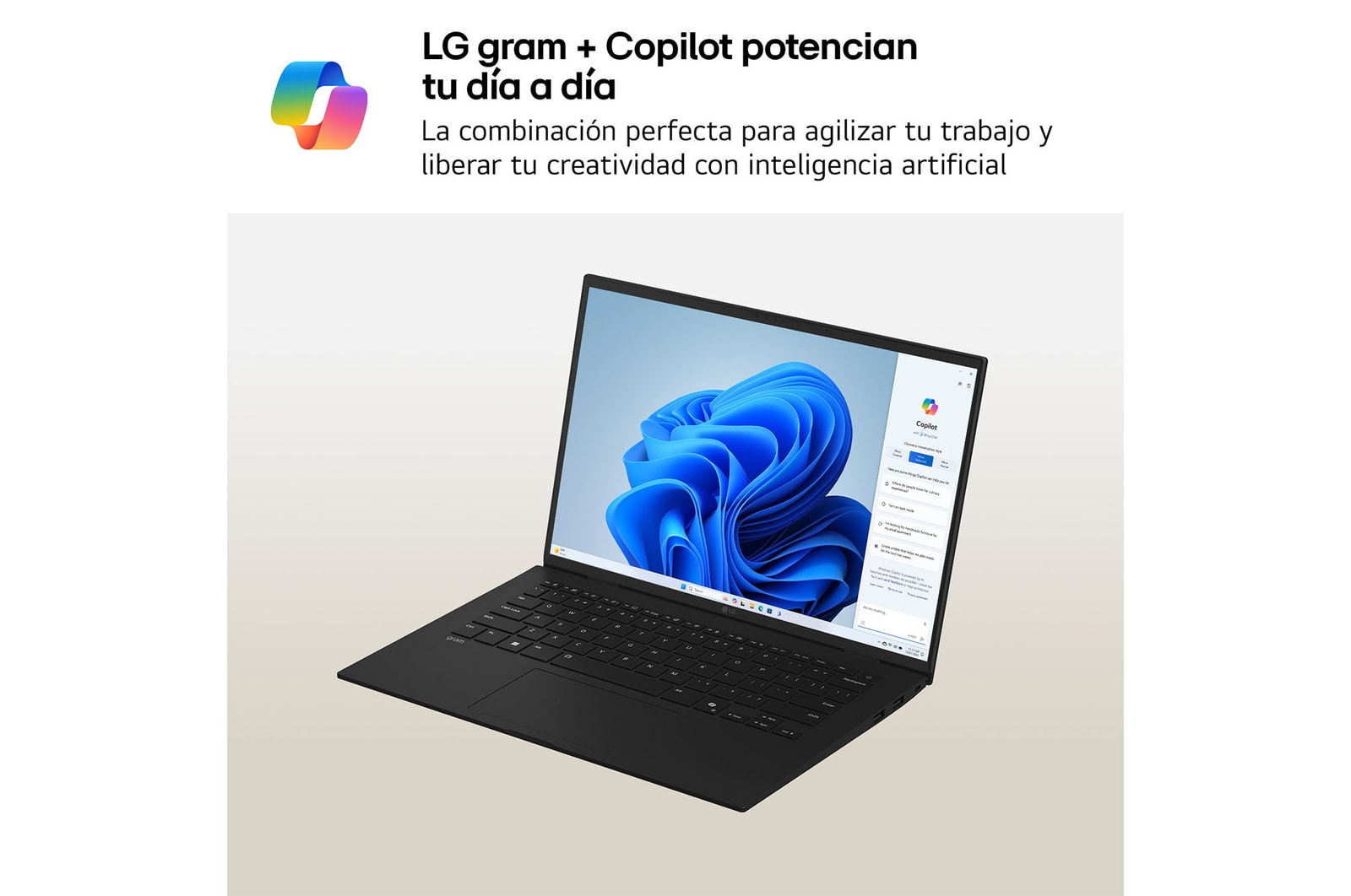 LG Portátil 16" LG gram - 16Z90T, Windows 11, Intel® Core™ Arrow Lake, 16 GB RAM, 1 TB SSD, Panel IPS WQXGA (2560x1600), Ligero 1,2 kg,  22,5 h, Negro, 16Z90T-G.AA78B