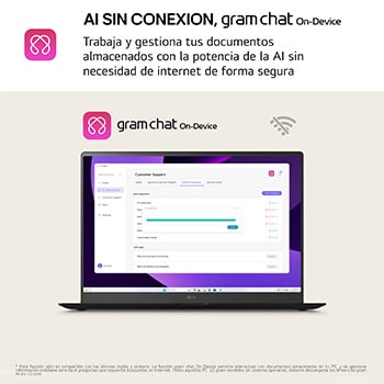 AI SIN CONEXION, gram chat on device