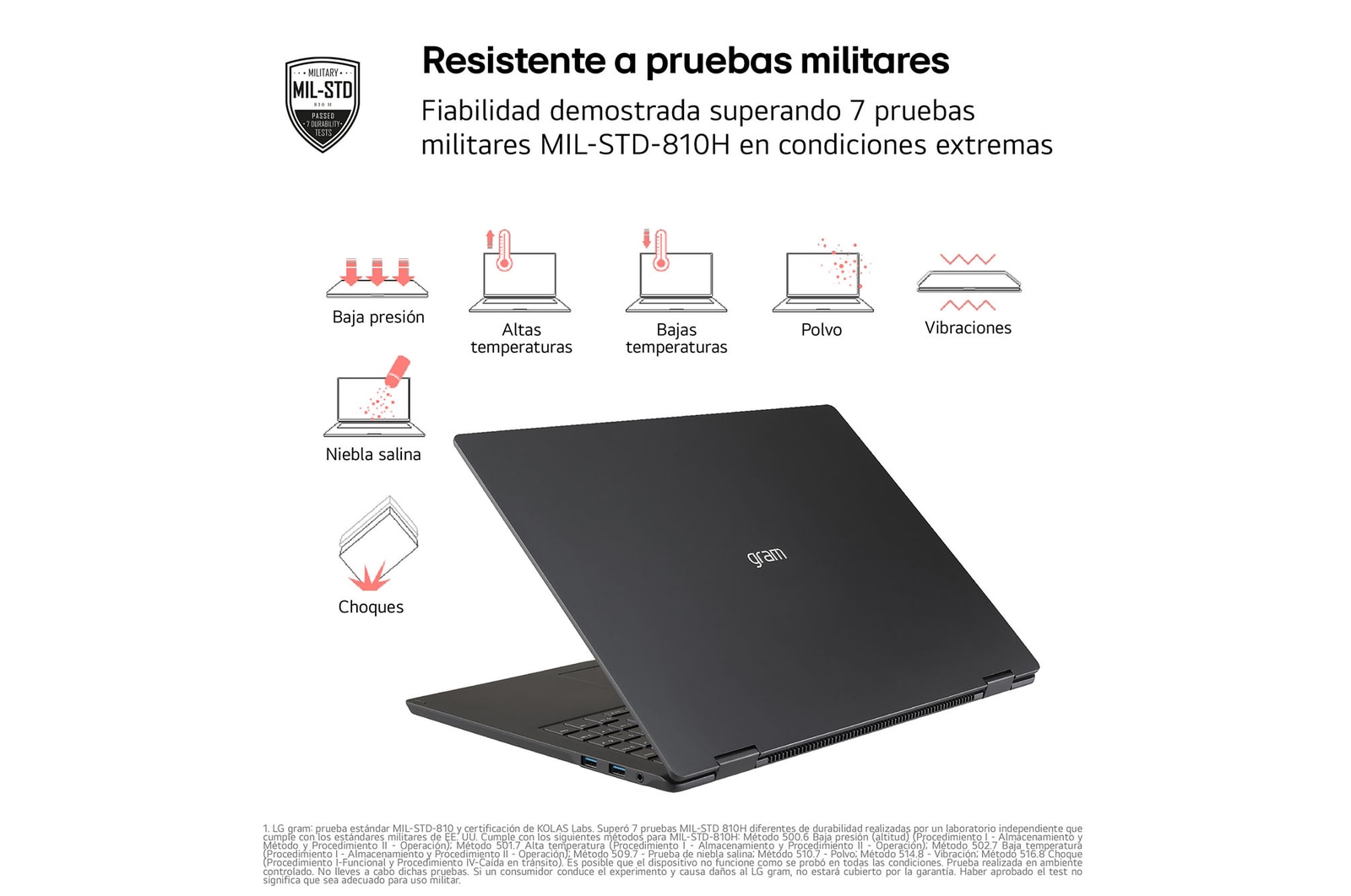 LG Portátil 16" LG gram - 16Z90TL, Windows 11, Intel<sup>®</sup> Core™ Lunar Lake, 32 GB RAM, 1 TB SSD, Panel IPS WQXGA (2560x1600), Ligero 1,2kg, 28,5 h, Negro, 16Z90TL-G.AU88B