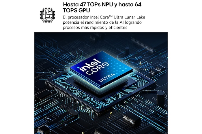 LG Portátil 16" LG gram 16Z90T, Copilot+ PC, Windows 11 Home, Intel® Core™ Ultra7 , 32 GB RAM , 1TB SSD, Panel IPS (2560*1600), Ligero, 1.239 g , 28.5 h, AI,Negro, 16Z90TL-G.AU88B