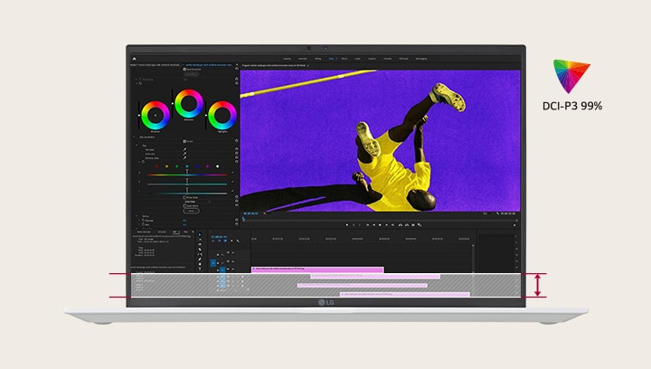 Vídeo de la pantalla del portátil LG gram 