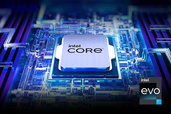 Se muestra el chip de Intel® Core™