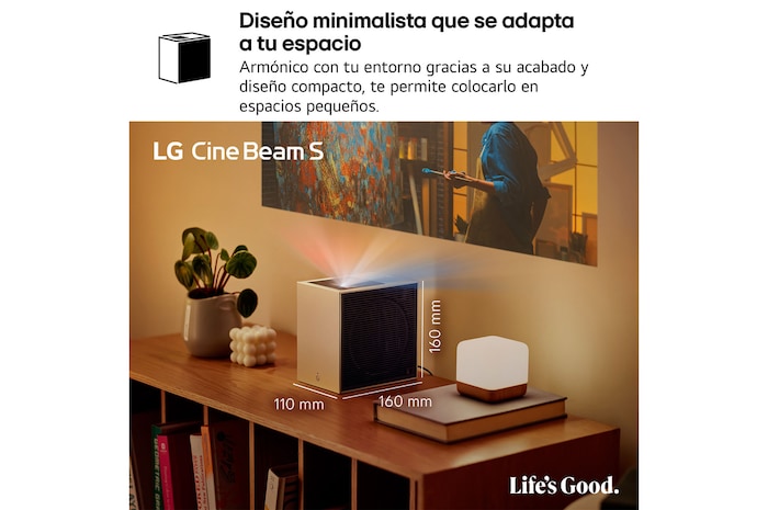 Proyector LG CineBeam - que se adapta 