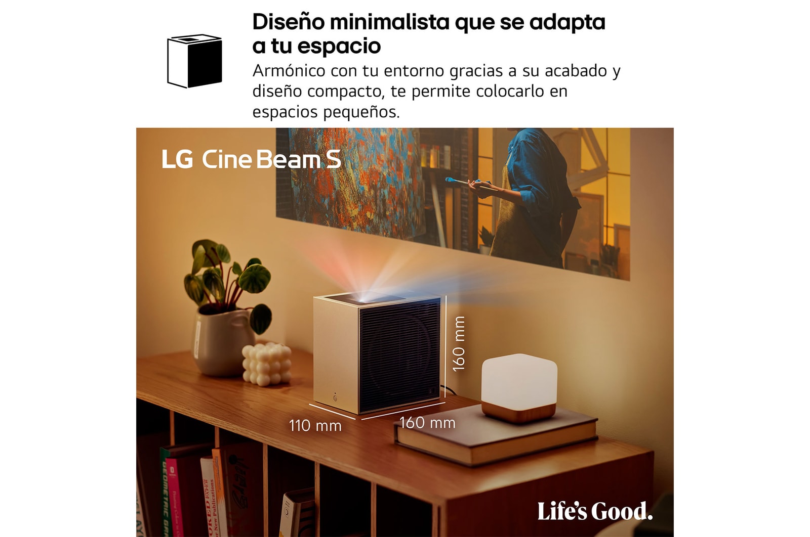 Proyector LG CineBeam - que se adapta 