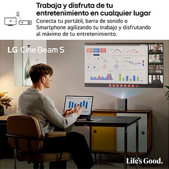 Proyector LG CineBeam - en cualquler lugar