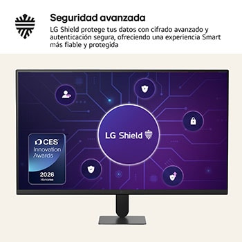 LG Smart Monitor with immersive audio visualization.