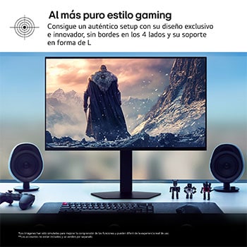 side view of a tilted monitor