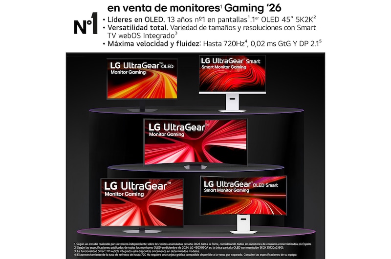 LG Monitor Gaming LG UltraGear OLED 38.6'' , 5K2K, 165 Hz, 39GX950B-B