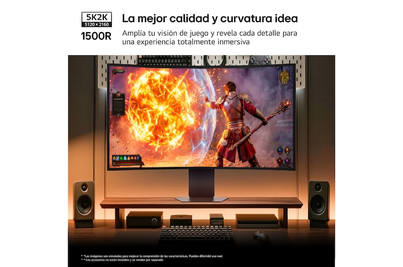 LG Monitor Gaming LG UltraGear OLED 38.6'' , 5K2K, 165 Hz, 39GX950B-B