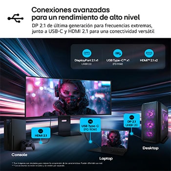 LG Monitor Gaming LG UltraGear OLED 38.6'' , 5K2K, 165 Hz, 39GX950B-B