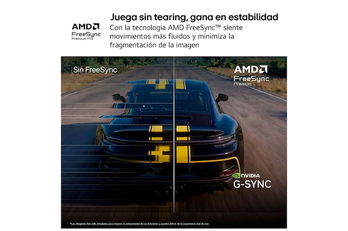 Motorcycle racing scene displayed on a gaming monitor, illustrating a 144Hz refresh rate for fluid gaming motion.