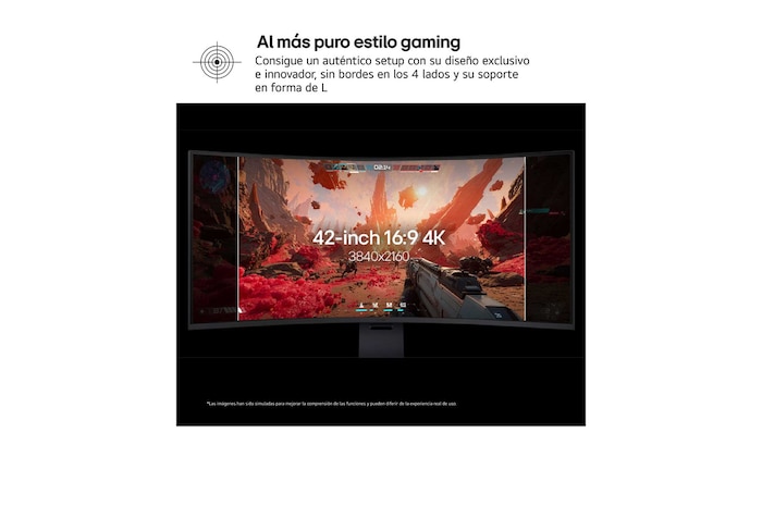 Top view of a 52-inch UltraGear evo G9, 5K2K 240Hz Gaming Monitor with left swivel (52G930B)