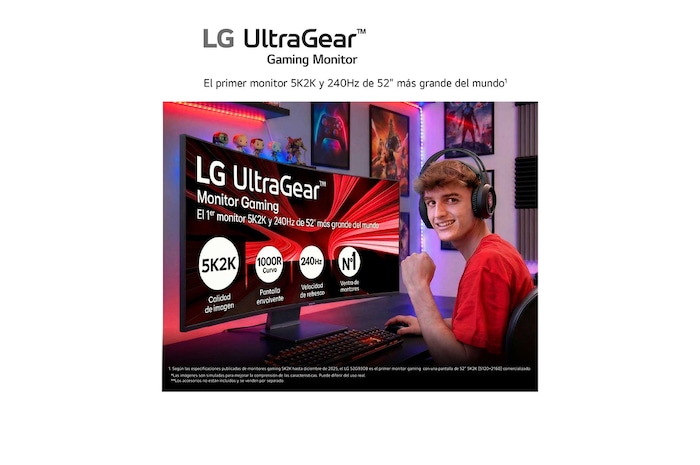 'Rear close-up view of the connectivity ports on a 52-inch UltraGear evo G9, 5K2K 240Hz Gaming Monitor (52G930B)