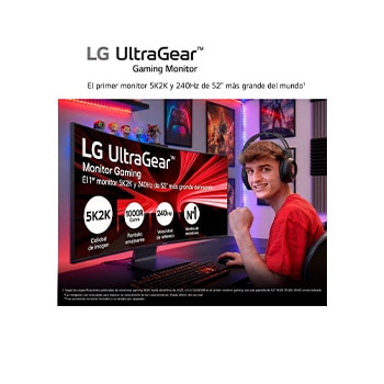 'Rear close-up view of the connectivity ports on a 52-inch UltraGear evo G9, 5K2K 240Hz Gaming Monitor (52G930B)