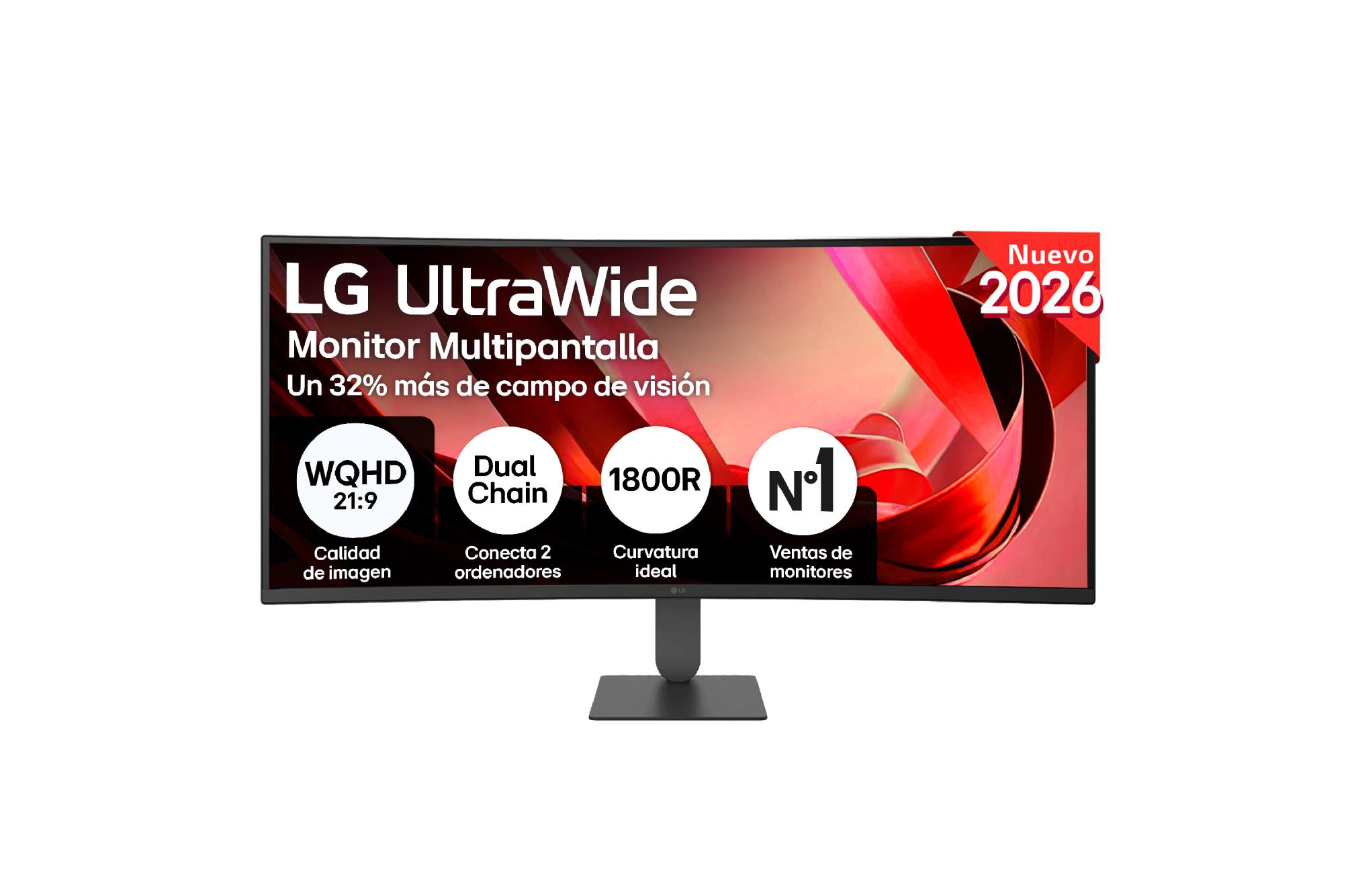 Monitor LG UltraWide 34U640B-B vista frontal