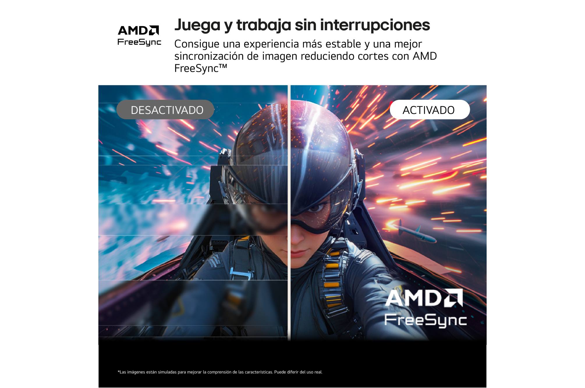 LG 34U640B-B con AMD FreeSync para imagen más estable