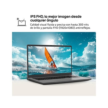 Portátil 15" LG gramBook 15U50U, Windows 11 Home, Intel® Core™ Ultra 5, 16 GB RAM , 512 GB SSD, Pantalla IPS (1920*1080), ligero, 1.700 g, 10 horas, AI, Negro carbón