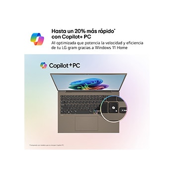 Esta imagen muestra dos portátiles ligeros sobre un fondo luminoso. Uno está colocado en ángulo para destacar su diseño trasero fino y compacto, mientras que el otro está abierto, resaltando su estructura delgada y ligera, con las principales especificaciones indicadas debajo.
