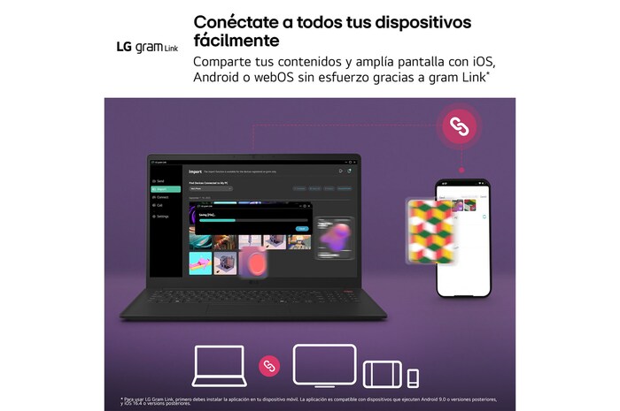 Portátil 14 " LG gram 14Z90U, Windows 11 Home, Intel® Core™ Ultra 7, 32 GB RAM, 512 GB SSD, Intel® graphics (4Xe), Pantalla IPS (1920*1200), ligero, 1,120 g, 36.5 horas, AI, Negro