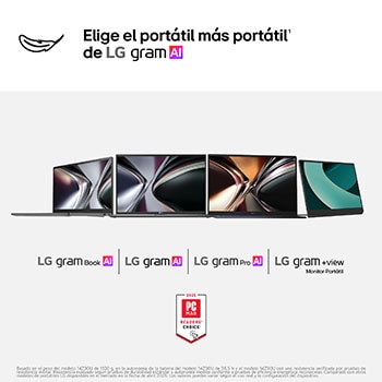 Portátil 16" LG gram 16ZD90TL, Intel® Core™ Ultra 7, 32 GB RAM, 512 GB SSD, Panel IPS WQXGA (2560x1600), Ligero 1,2kg, 28,5 h, Negro