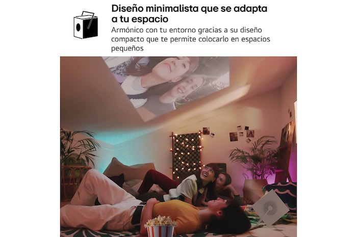 LG CineBeam Q | 4K UHD hasta 120" calibración automática | SmartTV con webOS | Láser RGB con 600 lúmenes | Ligero, 1.49 kg, PU600U